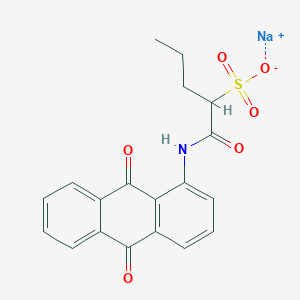 molecular formula C19H16NNaO6S B6035259 sodium 1-[(9,10-dioxo-9,10-dihydro-1-anthracenyl)amino]-1-oxo-2-pentanesulfonate 