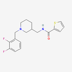 molecular formula C18H20F2N2OS B6035267 N-{[1-(2,3-difluorobenzyl)-3-piperidinyl]methyl}-2-thiophenecarboxamide 