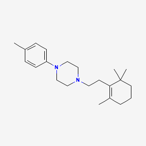 molecular formula C22H34N2 B6035276 1-(4-methylphenyl)-4-[2-(2,6,6-trimethyl-1-cyclohexen-1-yl)ethyl]piperazine 