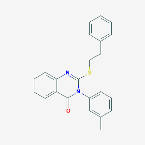 molecular formula C23H20N2OS B6035277 3-(3-methylphenyl)-2-[(2-phenylethyl)thio]-4(3H)-quinazolinone 