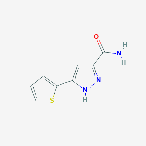 5-(thiophen-2-yl)-1H-pyrazole-3-carboxamide