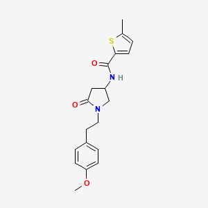 N-{1-[2-(4-methoxyphenyl)ethyl]-5-oxo-3-pyrrolidinyl}-5-methyl-2-thiophenecarboxamide