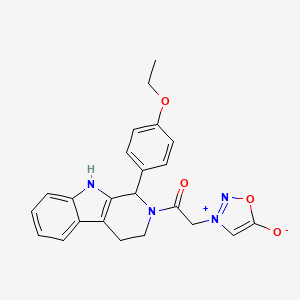 3-{2-[1-(4-ethoxyphenyl)-1,3,4,9-tetrahydro-2H-beta-carbolin-2-yl]-2-oxoethyl}-1,2,3-oxadiazol-3-ium-5-olate