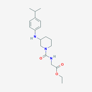 ethyl N-({3-[(4-isopropylphenyl)amino]-1-piperidinyl}carbonyl)glycinate