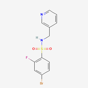 4-bromo-2-fluoro-N-(3-pyridinylmethyl)benzenesulfonamide