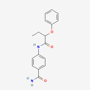 4-[(2-phenoxybutanoyl)amino]benzamide