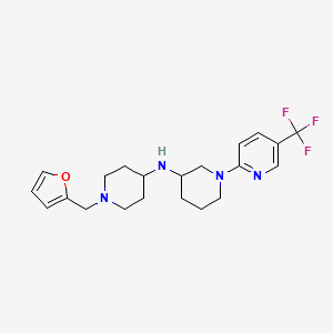 N-[1-(2-furylmethyl)-4-piperidinyl]-1-[5-(trifluoromethyl)-2-pyridinyl]-3-piperidinamine