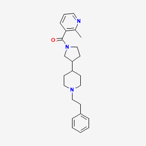 2-methyl-3-({3-[1-(2-phenylethyl)-4-piperidinyl]-1-pyrrolidinyl}carbonyl)pyridine