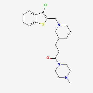 1-(3-{1-[(3-chloro-1-benzothien-2-yl)methyl]-3-piperidinyl}propanoyl)-4-methylpiperazine