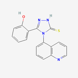 2-[4-(5-quinolinyl)-5-sulfanyl-4H-1,2,4-triazol-3-yl]phenol