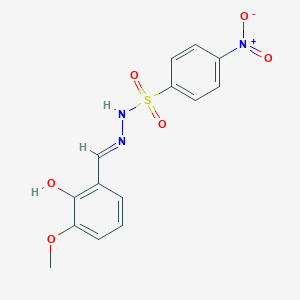 N'-(2-hydroxy-3-methoxybenzylidene)-4-nitrobenzenesulfonohydrazide