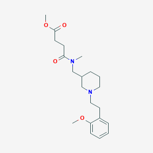 methyl 4-[({1-[2-(2-methoxyphenyl)ethyl]-3-piperidinyl}methyl)(methyl)amino]-4-oxobutanoate