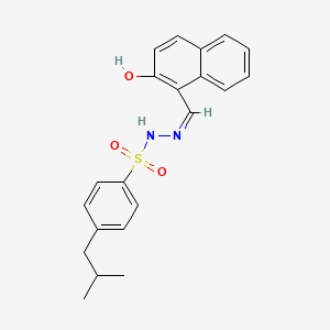 N'-[(2-hydroxy-1-naphthyl)methylene]-4-isobutylbenzenesulfonohydrazide