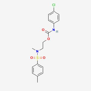 2-[methyl-(4-methylphenyl)sulfonylamino]ethyl N-(4-chlorophenyl)carbamate