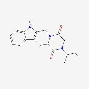 6-butan-2-yl-3,6,17-triazatetracyclo[8.7.0.03,8.011,16]heptadeca-1(10),11,13,15-tetraene-4,7-dione