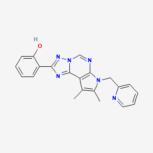 2-[8,9-dimethyl-7-(2-pyridinylmethyl)-7H-pyrrolo[3,2-e][1,2,4]triazolo[1,5-c]pyrimidin-2-yl]phenol