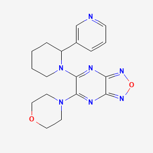 5-(4-morpholinyl)-6-[2-(3-pyridinyl)-1-piperidinyl][1,2,5]oxadiazolo[3,4-b]pyrazine