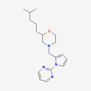 2-(4-Methylpentyl)-4-[(1-pyrimidin-2-ylpyrrol-2-yl)methyl]morpholine