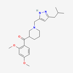 (2,4-dimethoxyphenyl){1-[(5-isobutyl-1H-pyrazol-3-yl)methyl]-3-piperidinyl}methanone