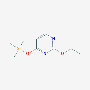 molecular formula C9H16N2O2Si B060356 2-Ethoxy-4-(trimethylsilyloxy)pyrimidine CAS No. 171109-23-2