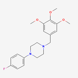 molecular formula C20H25FN2O3 B6035643 Piperazine, 1-(4-fluorophenyl)-4-[(3,4,5-trimethoxyphenyl)methyl]- 