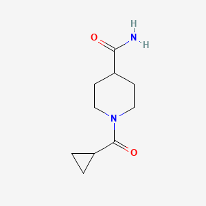 molecular formula C10H16N2O2 B603566 1-(环丙基羰基)-4-哌啶甲酰胺 CAS No. 1092023-78-3