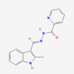 N'-[(2-methyl-1H-indol-3-yl)methylene]-2-pyridinecarbohydrazide