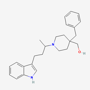 {4-benzyl-1-[3-(1H-indol-3-yl)-1-methylpropyl]-4-piperidinyl}methanol