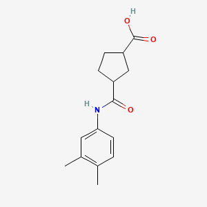 molecular formula C15H19NO3 B603572 3-((3,4-Dimethylphenyl)carbamoyl)cyclopentanecarboxylic acid CAS No. 1354488-65-5