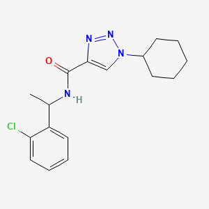 molecular formula C17H21ClN4O B6035731 N-[1-(2-chlorophenyl)ethyl]-1-cyclohexyltriazole-4-carboxamide 