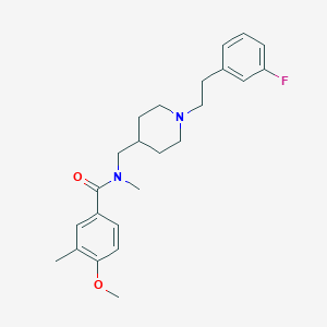 N-({1-[2-(3-fluorophenyl)ethyl]-4-piperidinyl}methyl)-4-methoxy-N,3-dimethylbenzamide