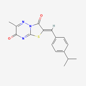 molecular formula C16H15N3O2S B6035742 2-(4-isopropylbenzylidene)-6-methyl-7H-[1,3]thiazolo[3,2-b][1,2,4]triazine-3,7(2H)-dione 