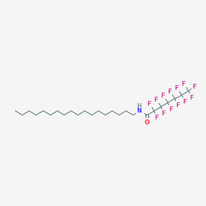 molecular formula C25H38F13NO B6035769 2,2,3,3,4,4,5,5,6,6,7,7,7-tridecafluoro-N-octadecylheptanamide 