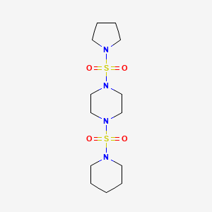 molecular formula C13H26N4O4S2 B603577 1-(1-Piperidinylsulfonyl)-4-(1-pyrrolidinylsulfonyl)piperazine CAS No. 942877-46-5