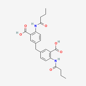 3,3'-methylenebis[6-(butyrylamino)benzoic acid]