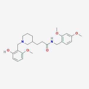 N-(2,4-dimethoxybenzyl)-3-[1-(2-hydroxy-6-methoxybenzyl)-3-piperidinyl]propanamide