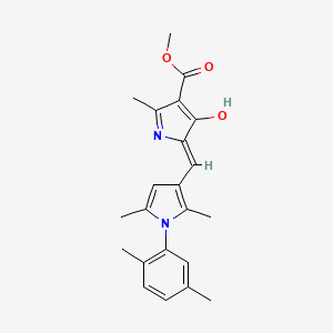 methyl (5Z)-5-{[1-(2,5-dimethylphenyl)-2,5-dimethyl-1H-pyrrol-3-yl]methylidene}-2-methyl-4-oxo-4,5-dihydro-1H-pyrrole-3-carboxylate