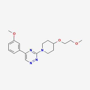 3-[4-(2-Methoxyethoxy)piperidin-1-yl]-5-(3-methoxyphenyl)-1,2,4-triazine