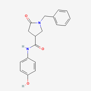 1-benzyl-N-(4-hydroxyphenyl)-5-oxopyrrolidine-3-carboxamide