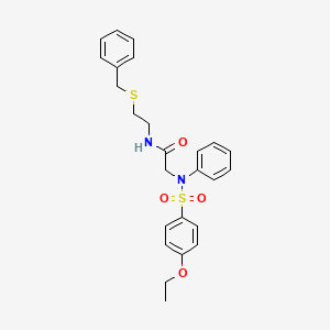 N-[2-(Benzylsulfanyl)ethyl]-2-(N-phenyl4-ethoxybenzenesulfonamido)acetamide