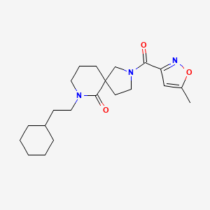 7-(2-cyclohexylethyl)-2-[(5-methyl-3-isoxazolyl)carbonyl]-2,7-diazaspiro[4.5]decan-6-one