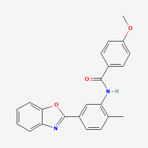 N-[5-(1,3-benzoxazol-2-yl)-2-methylphenyl]-4-methoxybenzamide