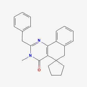 2-benzyl-3-methyl-3H-spiro[benzo[h]quinazoline-5,1'-cyclopentan]-4(6H)-one