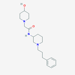 2-(4-hydroxy-1-piperidinyl)-N-[1-(3-phenylpropyl)-3-piperidinyl]acetamide