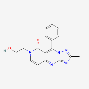 7-(2-hydroxyethyl)-2-methyl-9-phenylpyrido[4,3-d][1,2,4]triazolo[1,5-a]pyrimidin-8(7H)-one