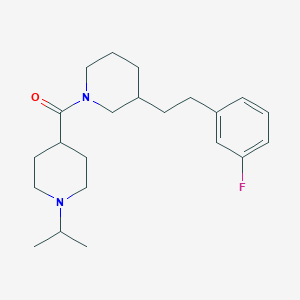 3-[2-(3-fluorophenyl)ethyl]-1-[(1-isopropyl-4-piperidinyl)carbonyl]piperidine