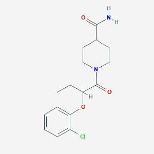 1-[2-(2-chlorophenoxy)butanoyl]-4-piperidinecarboxamide