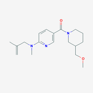 5-{[3-(methoxymethyl)-1-piperidinyl]carbonyl}-N-methyl-N-(2-methyl-2-propen-1-yl)-2-pyridinamine