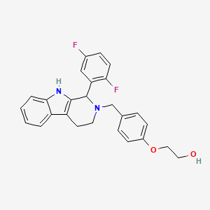 2-(4-{[1-(2,5-difluorophenyl)-1,3,4,9-tetrahydro-2H-beta-carbolin-2-yl]methyl}phenoxy)ethanol