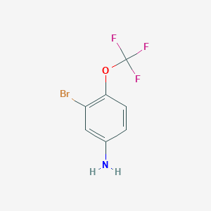 molecular formula C7H5BrF3NO B060362 3-溴-4-(三氟甲氧基)苯胺 CAS No. 191602-54-7